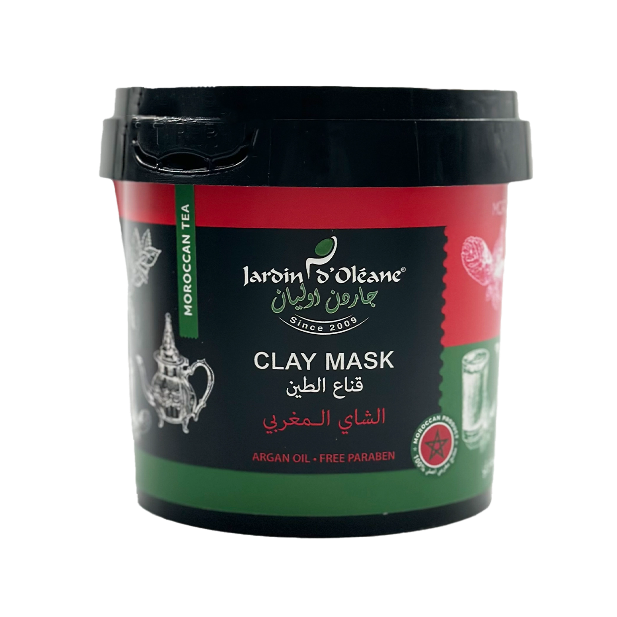 Jardin D'oleane - Mask - Moroccan Tea Clay Mask with Argan Oil 500g
