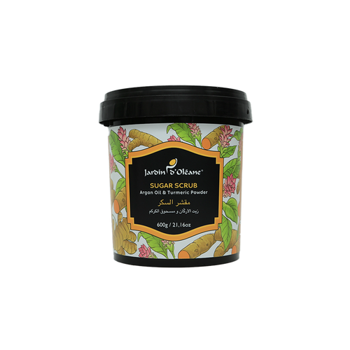 Jardin D'oleane - Scrub - Jardin D'oleane Sugar Scrub with Argan Oil & Turmeric Powder 600g