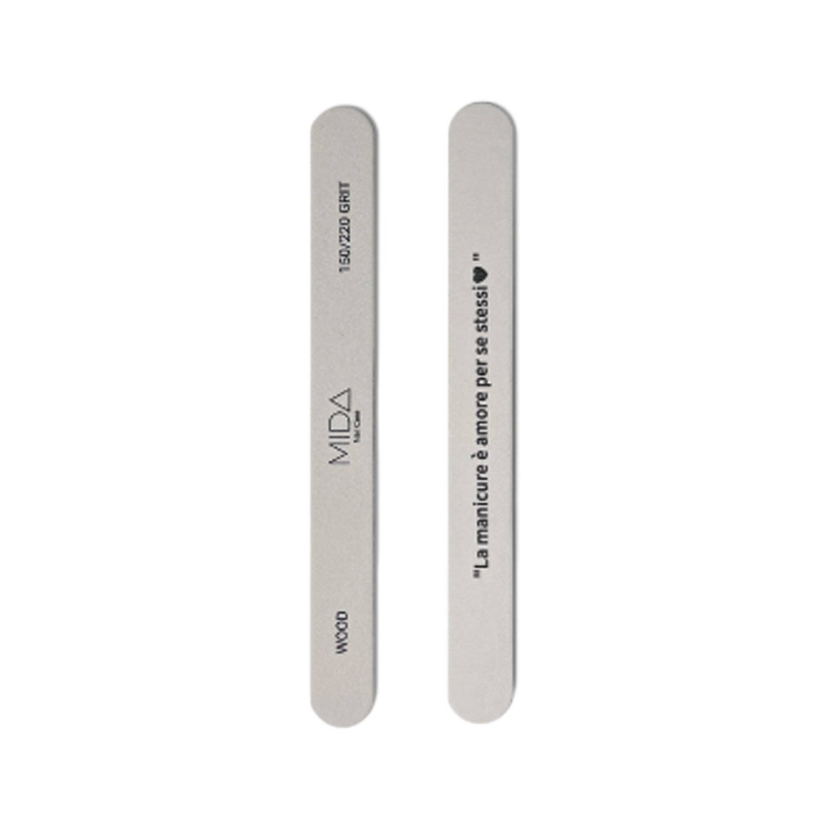 Mida Wooden File for Natural Nails - 150/220 Grit