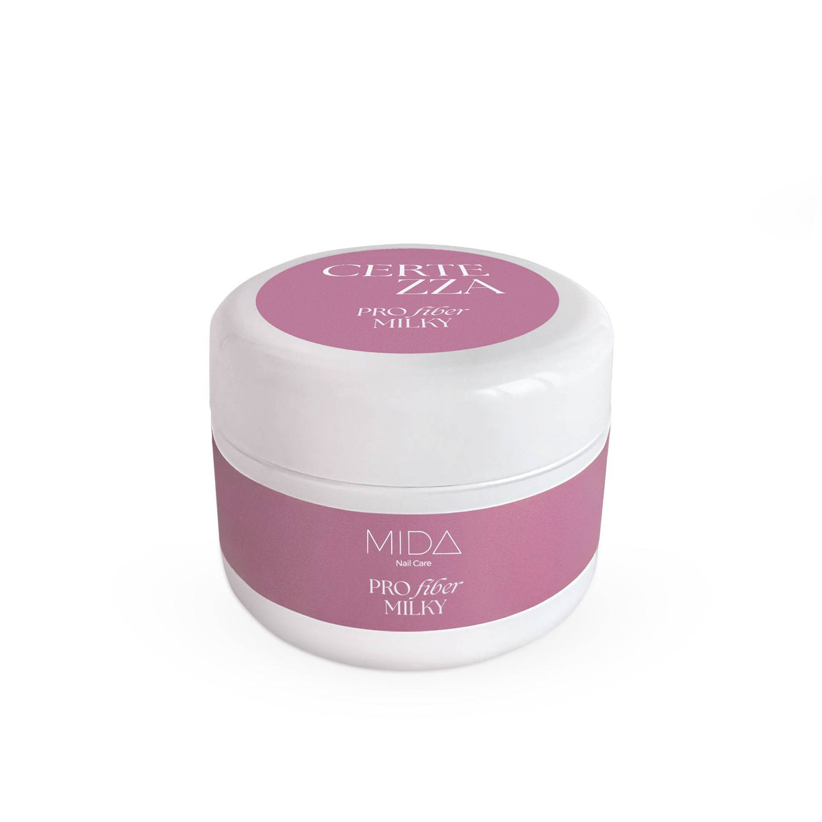 Mida Pro Fiber Milky Builder Gel with Fiberglass - 15ml