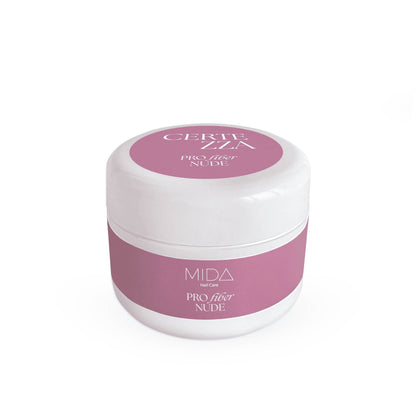 Mida Pro Fiber Nude Builder Gel with Fiberglass - 15ml
