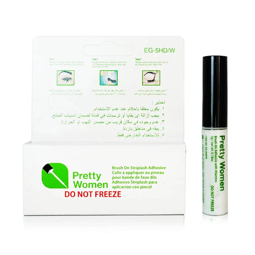 Pretty Woman - Eyelash Adhesive - Strip Lash Adhesive with Brush Applicator - Clear 5g