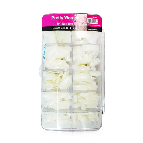 Pretty Woman - Nail Care - Nail Tips Natural Color (500 Tips)