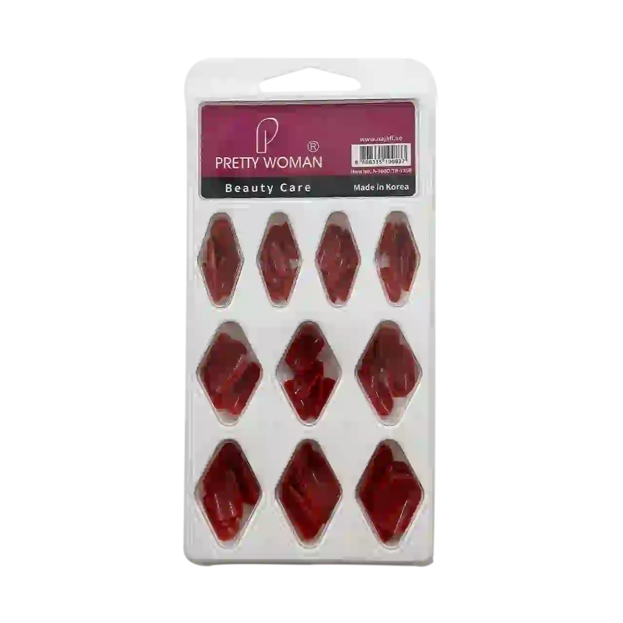 Pretty Woman - Nail Care - Red Nail Tips Set (100 Tips) TR-13SB