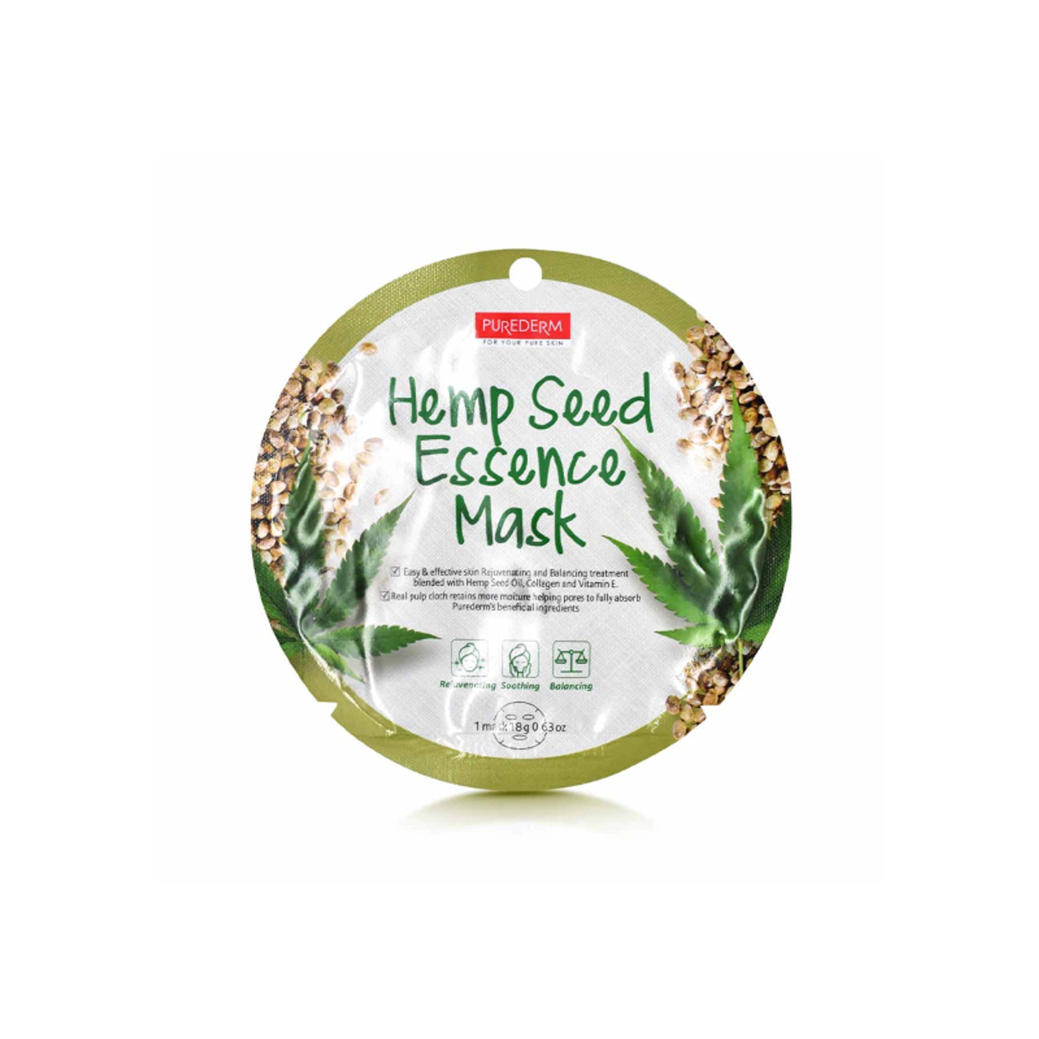 Purederm - Mask - Hemp Seed Essence Mask