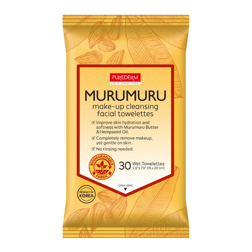 Purederm - Cleansing Towelettes - Murumuru Make-up Cleansing Facial Towelettes