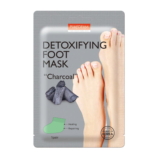 Purederm - Mask - Charcoal Detoxifying Foot Mask