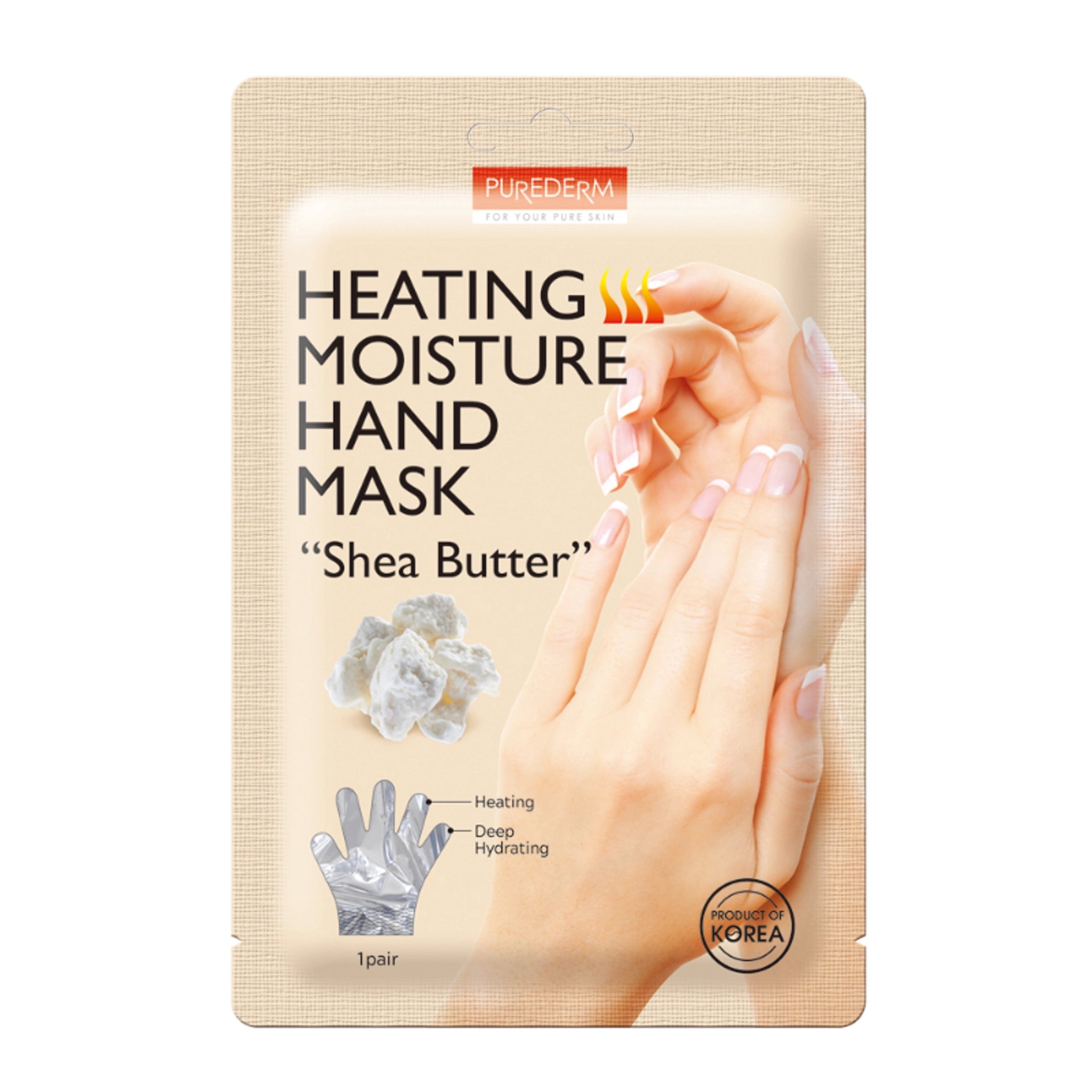 Purederm - Mask - Shea Butter Heating Moisture Hand Mask