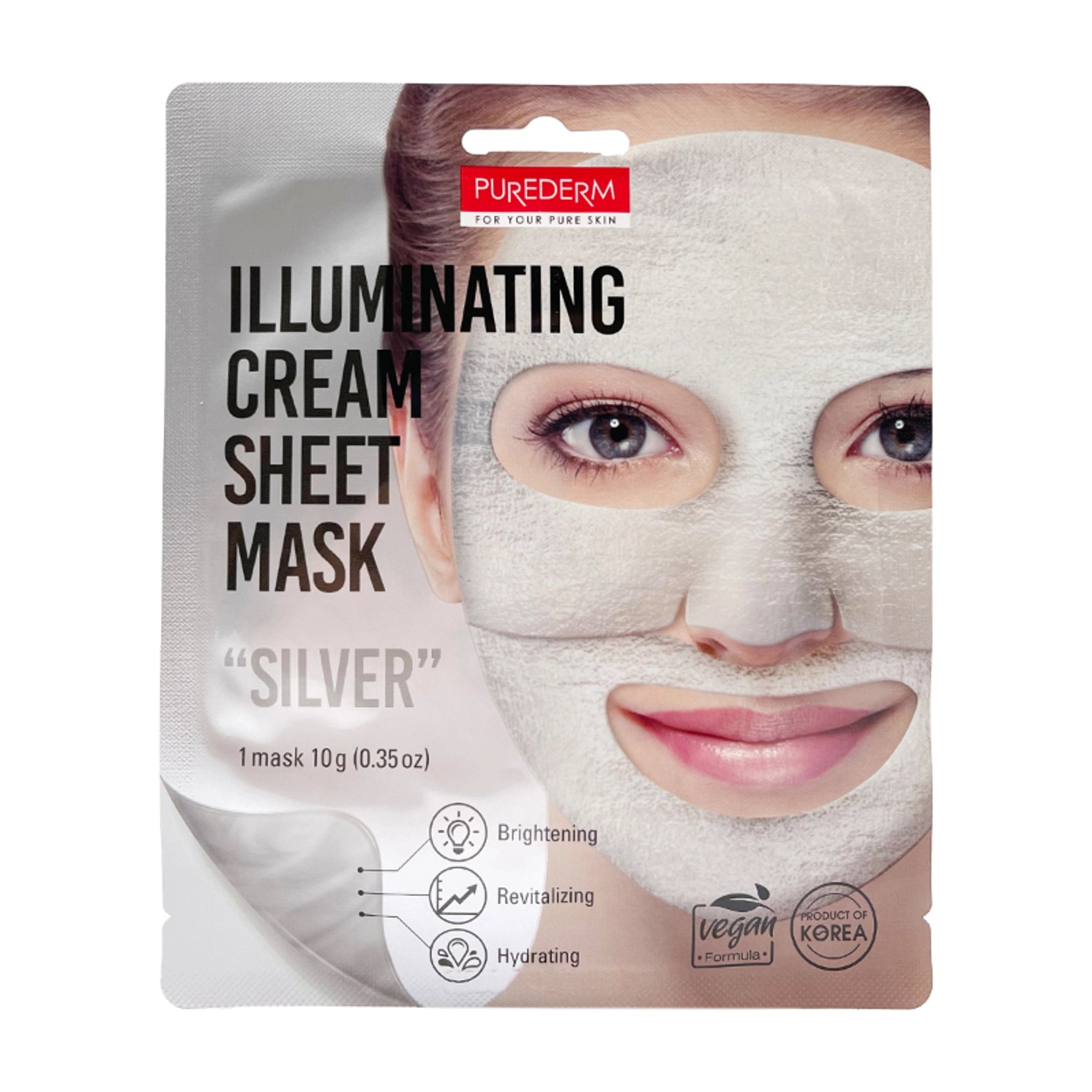 Purederm - Mask - Illuminating Silver Sheet Mask 10G