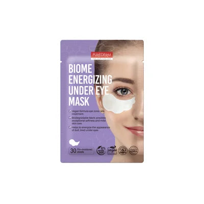 Purederm - Mask - Biome Energizing Under Eye Mask (30 Pre-moistened sheets)