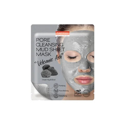 Purederm - Mask - Pore Cleansing Volcanic Ash Mud Sheet Mask