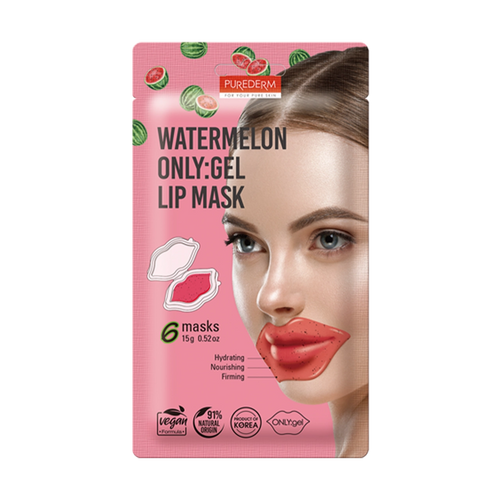 Purederm - Mask - Watermelon ONLY:gel Lip Mask (6 Masks)