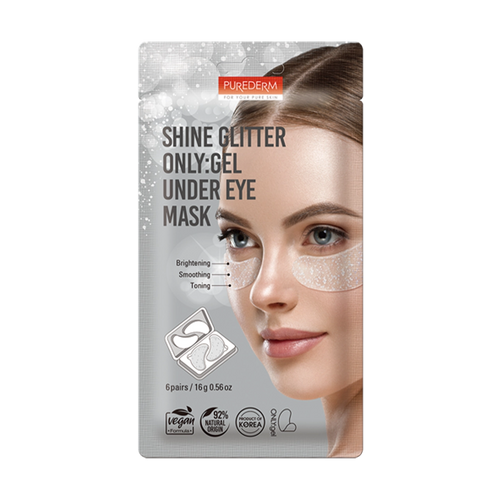 Purederm - Mask - Shine Glitter ONLY:gel Under Eye Mask (6 Pairs)
