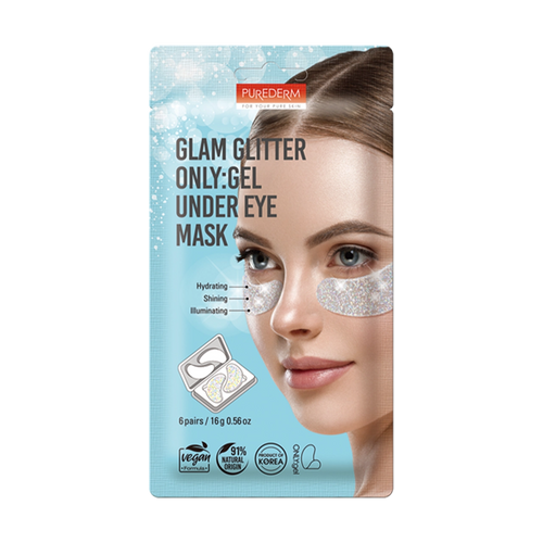 Purederm - Mask - Glam Glitter ONLY:gel Under Eye Mask (6 Pairs)