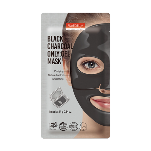 Purederm - Mask - Black Charcoal ONLY:gel Mask