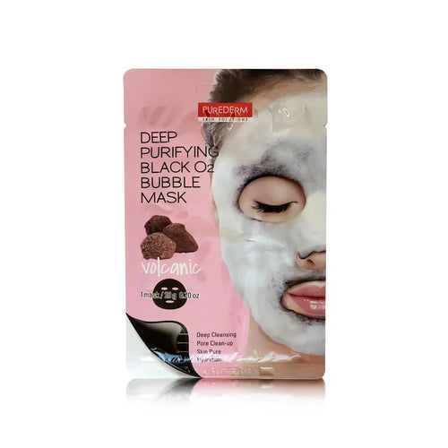 Purederm - Mask - Deep Purifying Black 02 Volcanic Bubble Mask