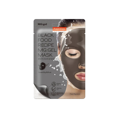 Purederm - Mask - Black Food Recipe Gel Mask