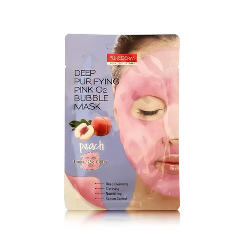 Purederm - Mask - Deep Purifying Peach O2 Bubble Mask