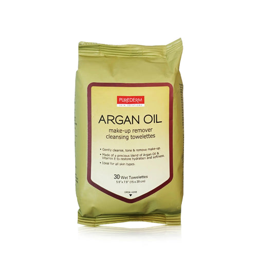 Purederm - Cleansing Towelettes - Argan Oil Make Up Remover Towelettes