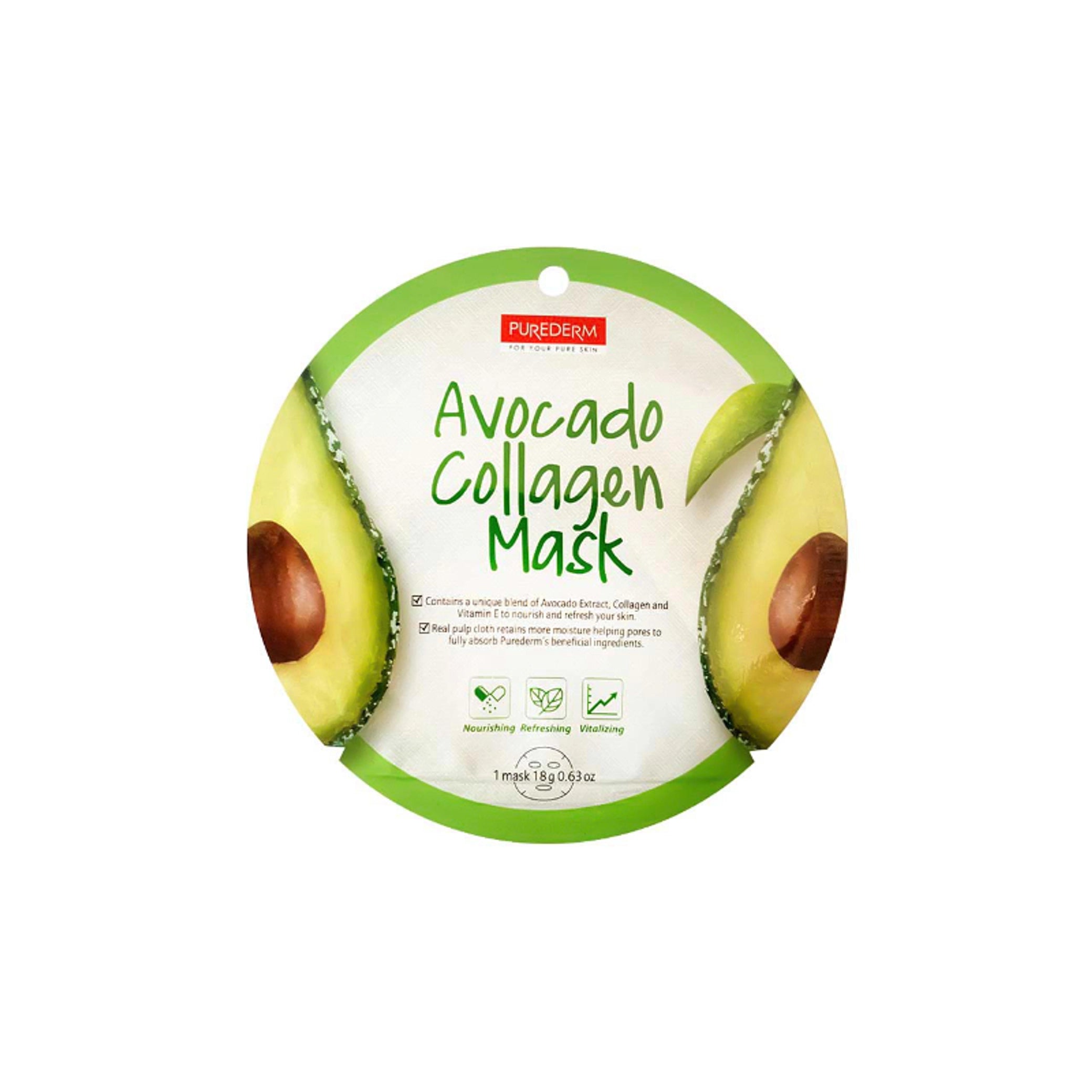 Purederm - Avocado Collagen Mask | Najafi Cosmetics