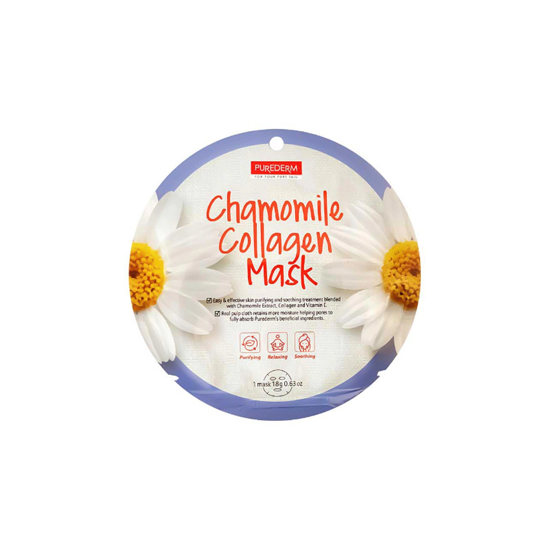 Purederm - Mask - Chamomile Collagen Mask