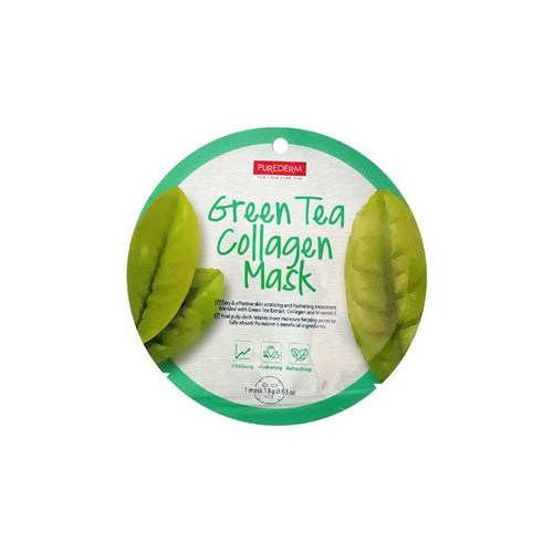 Purederm - Mask - Collagen Mask Green Tea