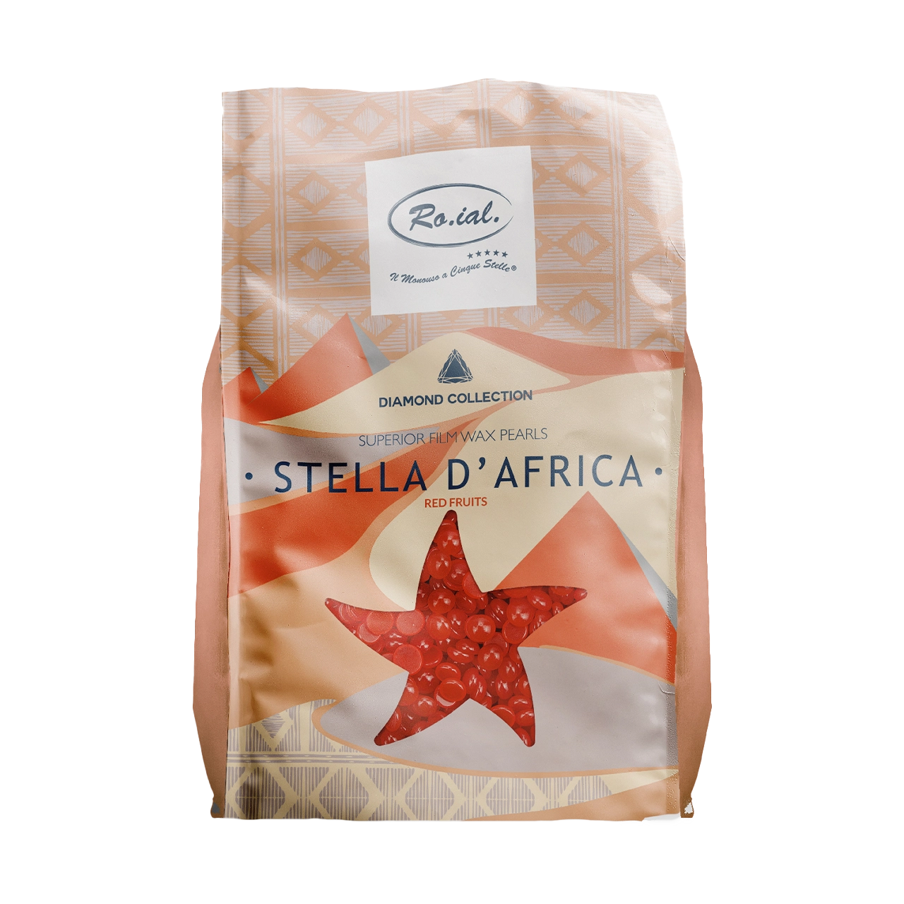 Ro.ial - Hair Removal - Diamond Collection Superior Film Wax Pearls - Stella D' Africa (Red Fruits) 1000g