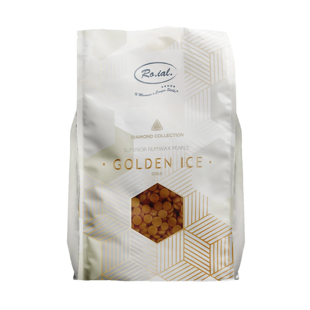 Ro.ial - Hair Removal - Diamond Collection Superior Film Wax Pearls - Golden Ice (Gold) 1000g