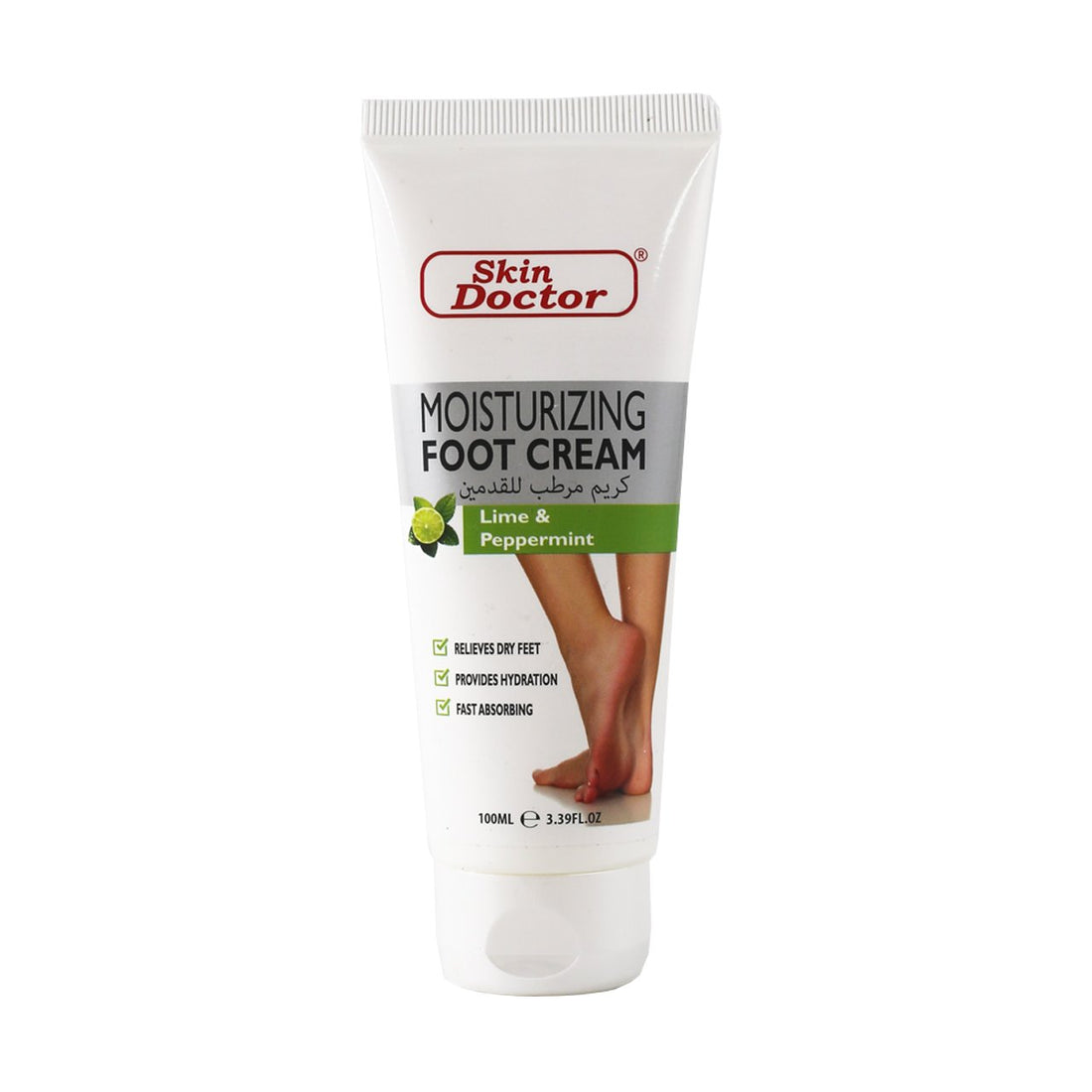 Lime &amp; Peppermint Moisturizing Foot Cream 100ml