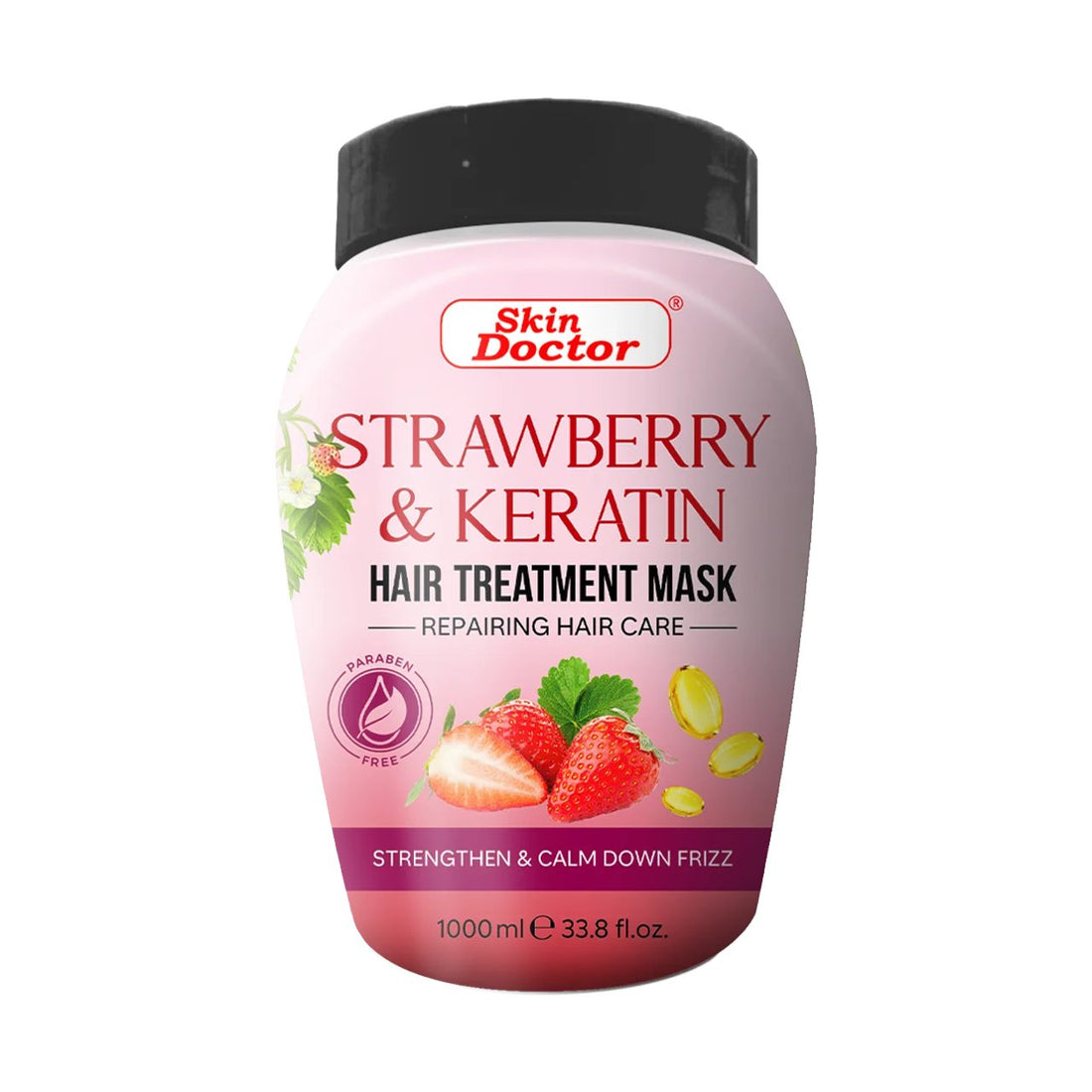 Strawberry &amp; Keratin Hot Oil Hair Treatment 1000ml