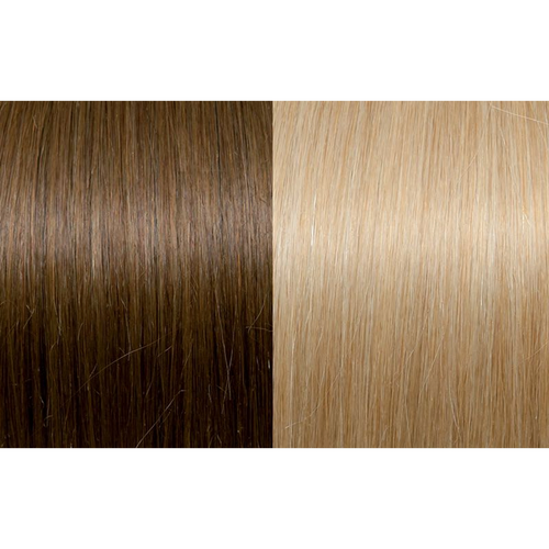 Seiseta - Hair Extension - Keratin Fusion Classic Hair Extension 25 Strands Meches 12/DB2 Gold Blonde Copper/Golden Light Blonde 60/65CM 25GR
