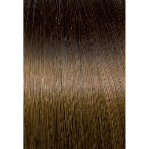 Seiseta - Hair Extension - Keratin Fusion Russian Hair Extension 20PCS Ombre 4/14 Brown/Light Golden Blonde Copper 55CM