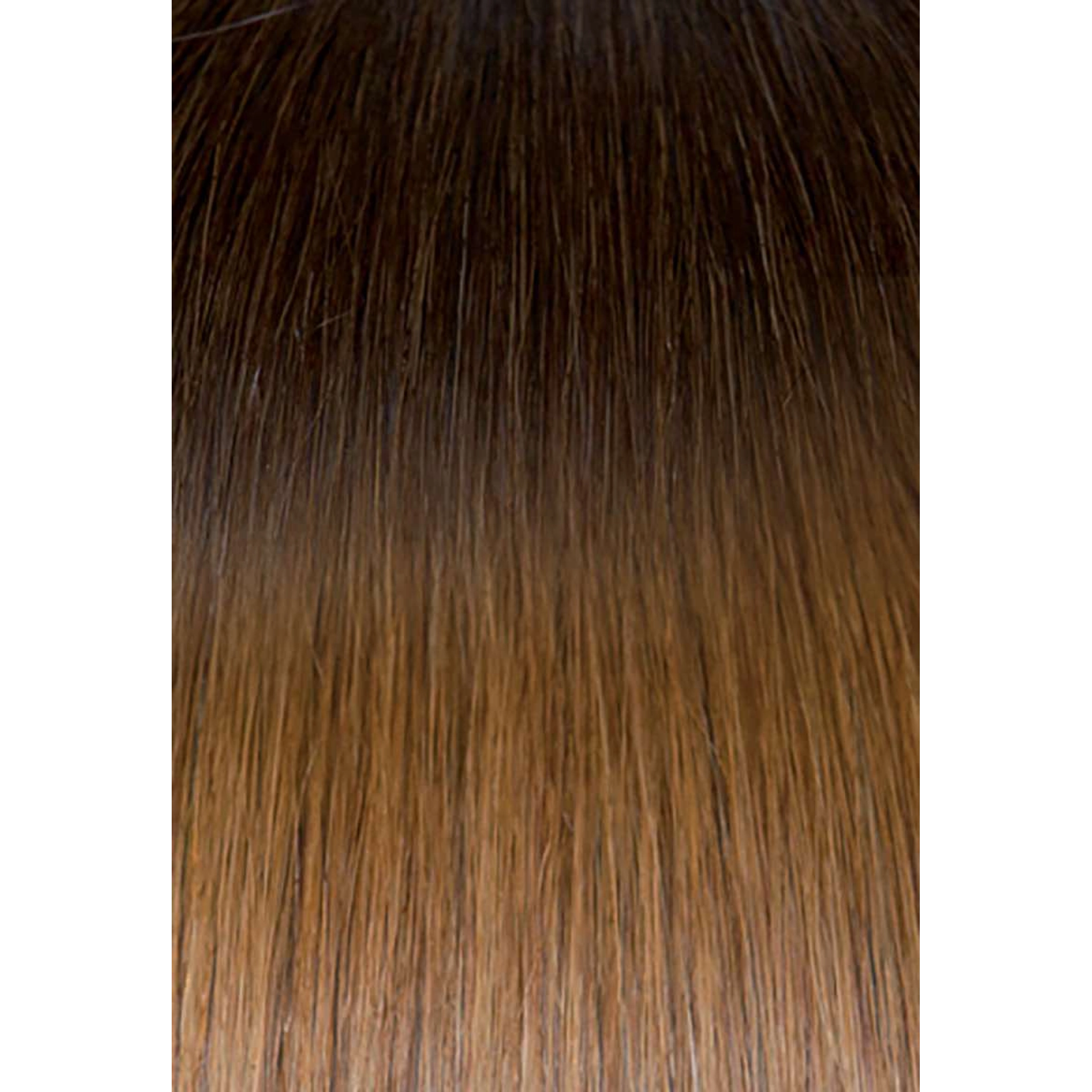 Seiseta - Hair Extension - Tape-in Classic Hair Extension 6 Strands Ombre 6/27 Light Brown/Tobacco Blonde 50/55CM 15GR