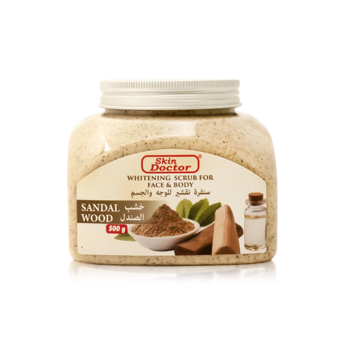 Skin Doctor - Scrub - Sandal Wood Whitening Scrub For Face & Body 500g