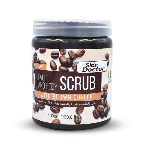 Skin Doctor - Scrub - Face & Body Scrub With Brown Coffee 1000ml