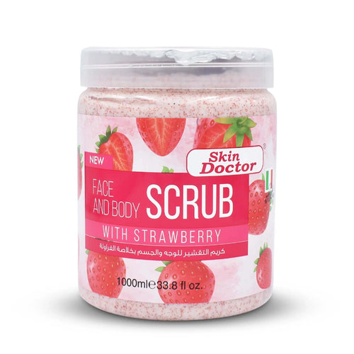 Skin Doctor - Scrub - Face & Body Scrub With Strawberry 1000ml