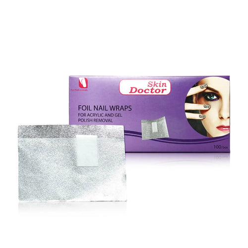 Skin Doctor - Nail Care - 100 Pieces Foil Nail Wraps