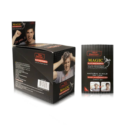 Skin Doctor - Shampoo - Magic Black Hair Shampoo (24 Sachets of 25ml)