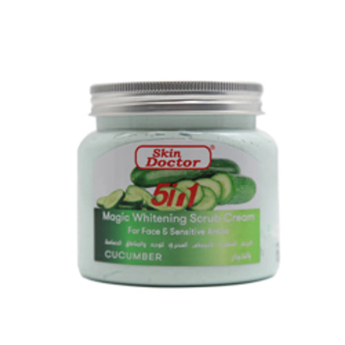 Skin Doctor - Scrub - Cucumber Magic 5in1 Whitening Scrub Cream for Face & Sensitive Areas