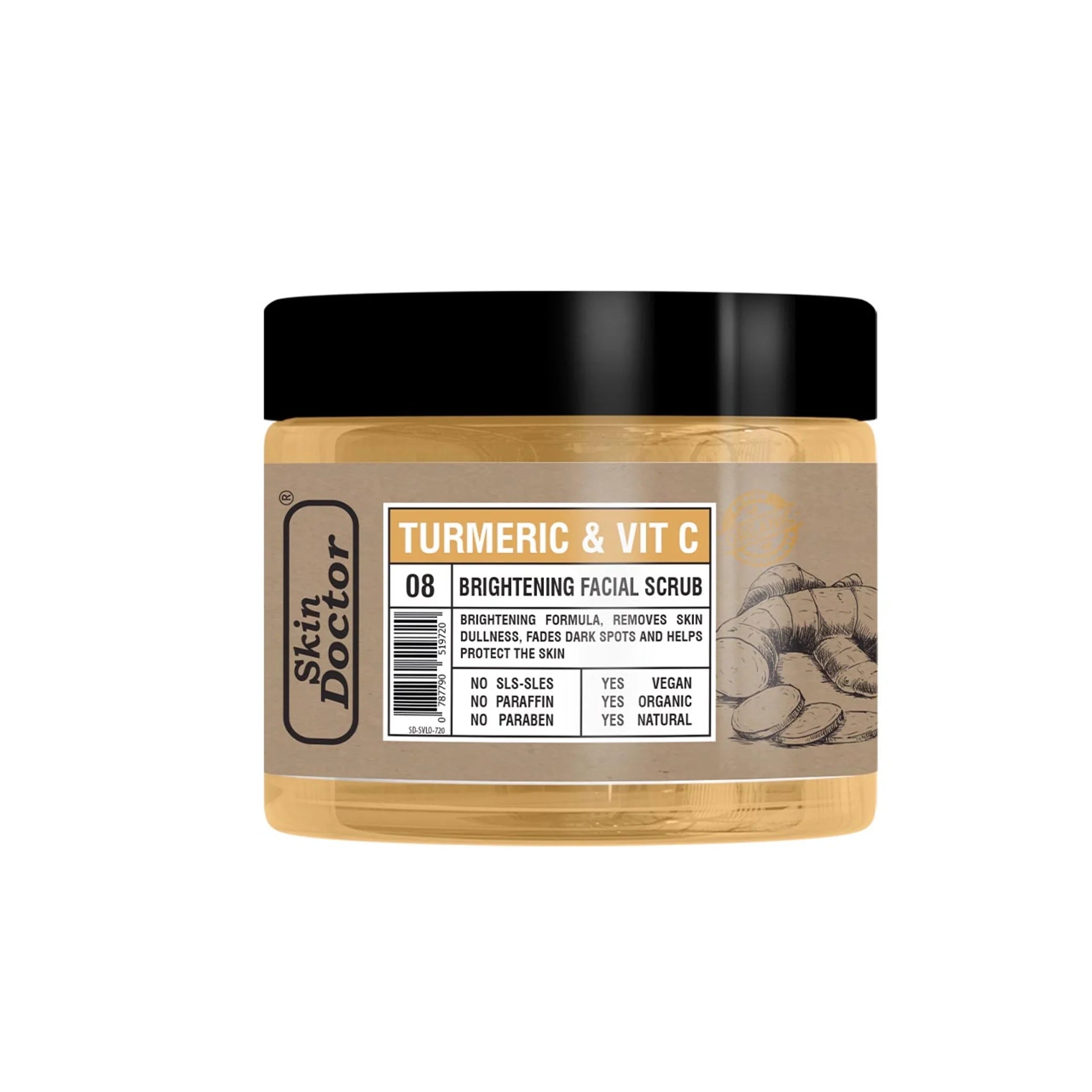 Skin Doctor - Scrub - Turmeric & Vit C Brightening Facial Scrub 150ml