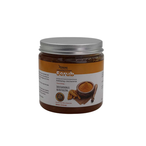 Xtreme Collection - Scrub - Exfoliating Turmeric Skin Lightening & Age Revitalizing Face & Body Scrub 500ml