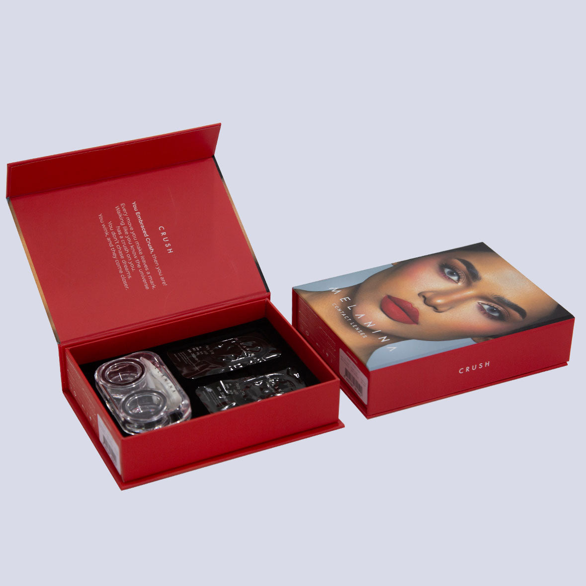 Melanina Colored Lenses Dubai box
