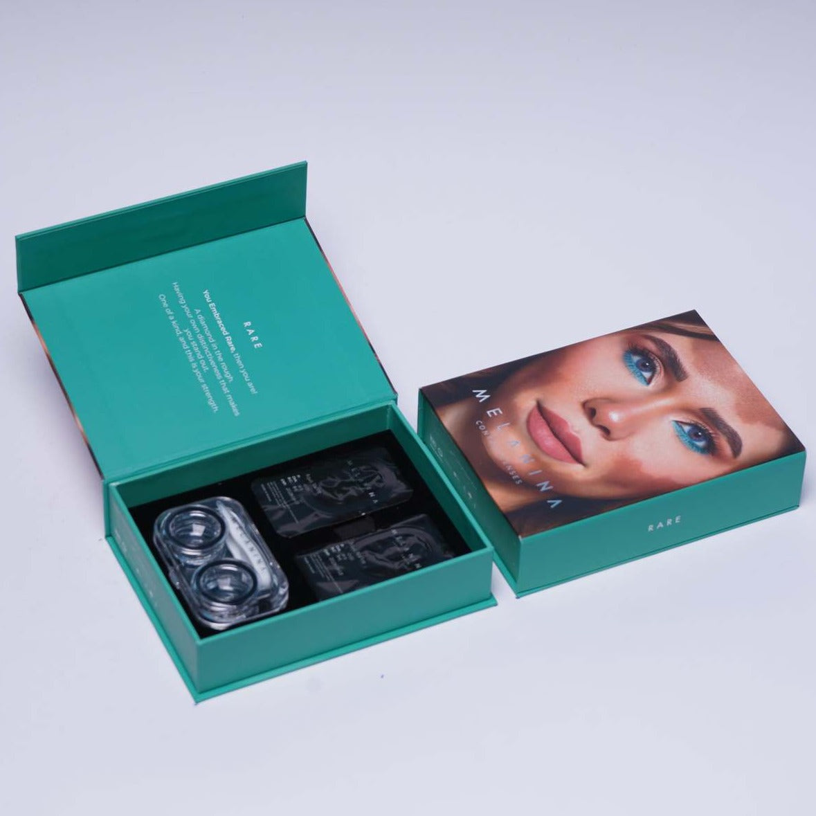 Melanina Colored Lenses box.