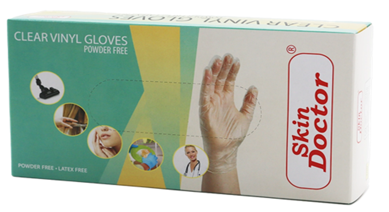 Skin Doctor - Other - Powder Free Clear Vinyle Gloves - Large (Box of 100)