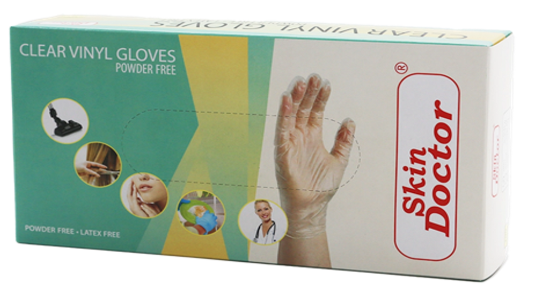 Skin Doctor - Clear Vinyl Gloves | Najafi Cosmetics